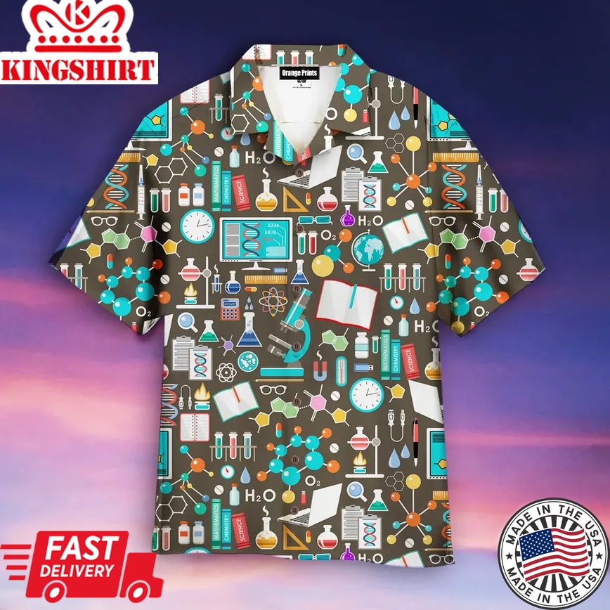 Chemical Scientific Trendy Hawaiian Shirt