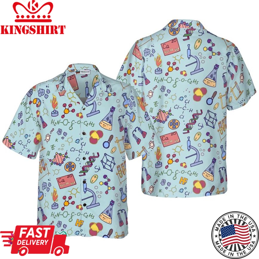 Chemistry Teacher Pattern Hawaiian Shirt