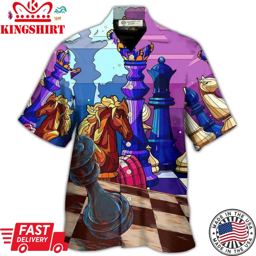 Chess Board Games Is Life Love Playing Chess Hawaiian Shirt