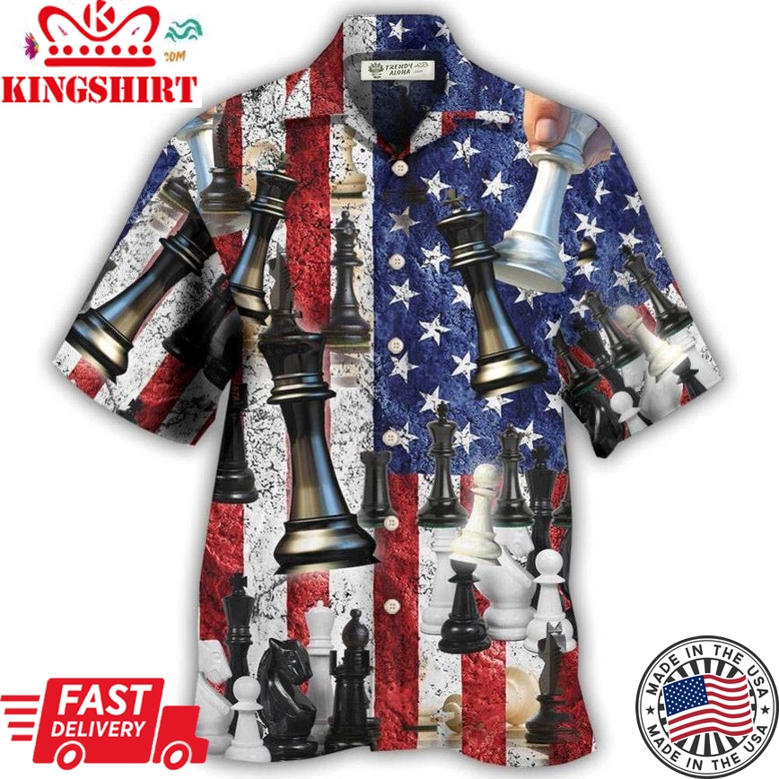 Chess Independence Day Let'S Celebrate With Chess Hawaiian Shirt