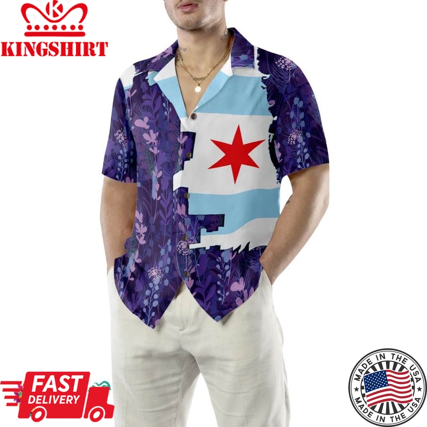 Chicago Bluebonnet Hawaiian Shirt