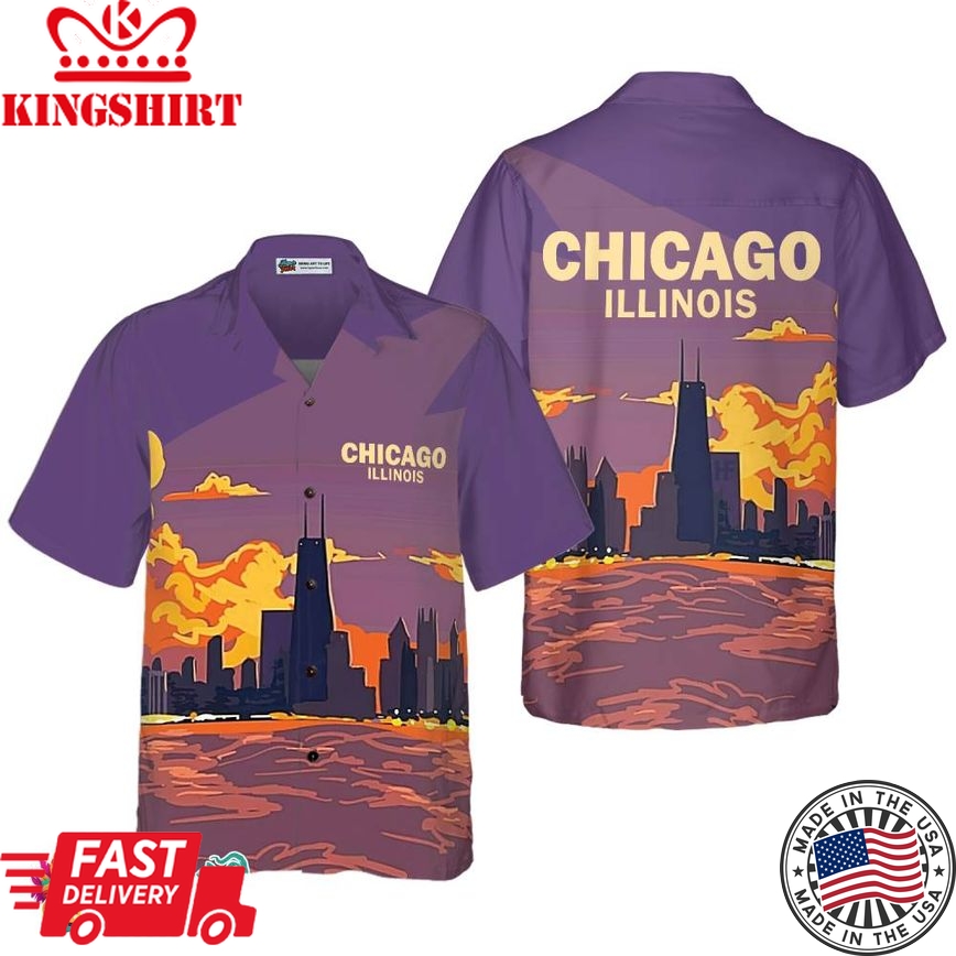 Chicago Illinois Hawaiian Shirt