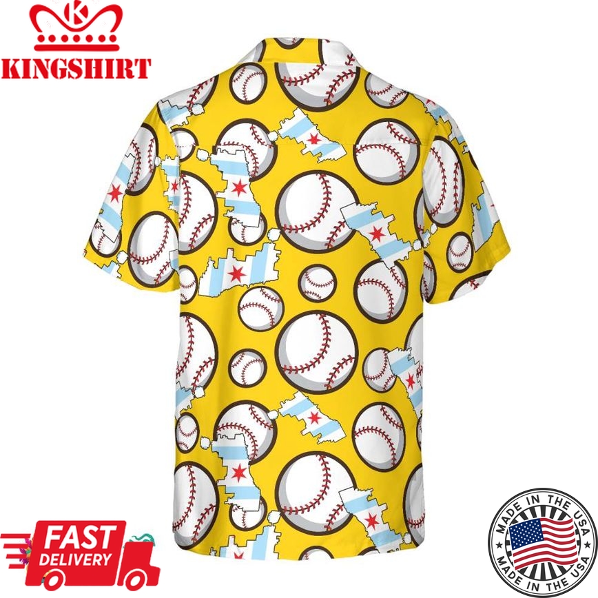 Chicago Proud Flag Baseball Hawaiian Shirt