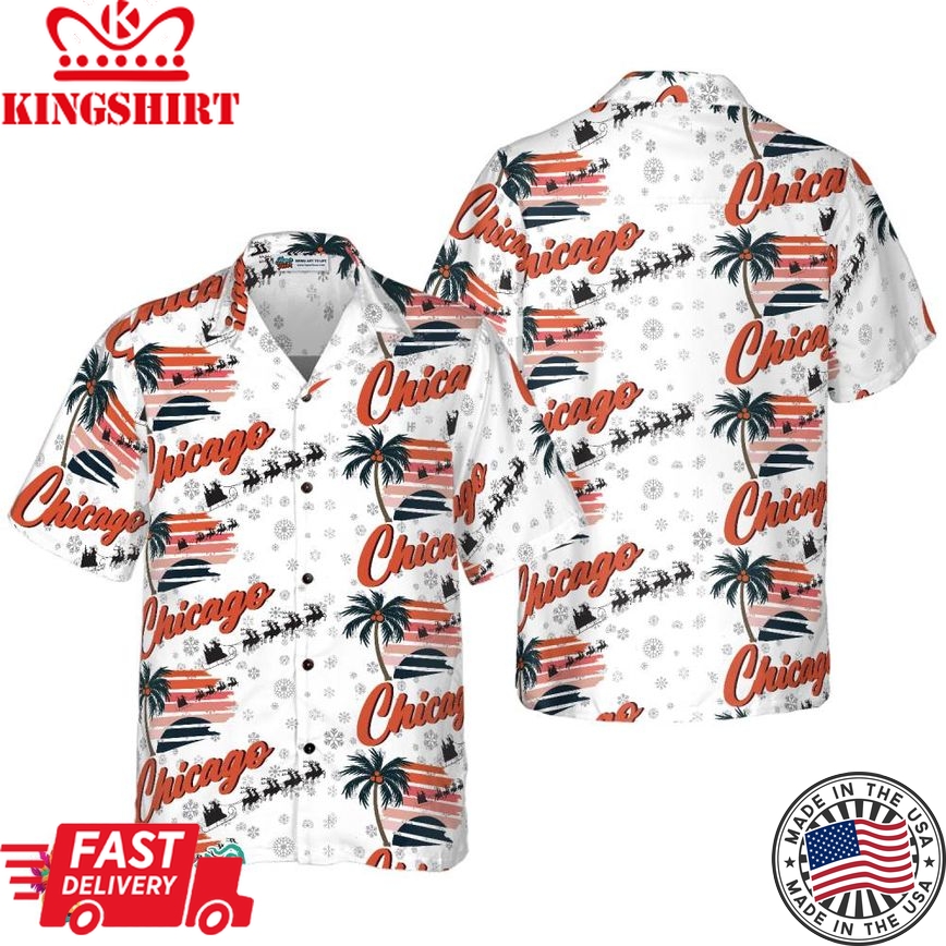 Chicago Winter Hawaiian Shirt