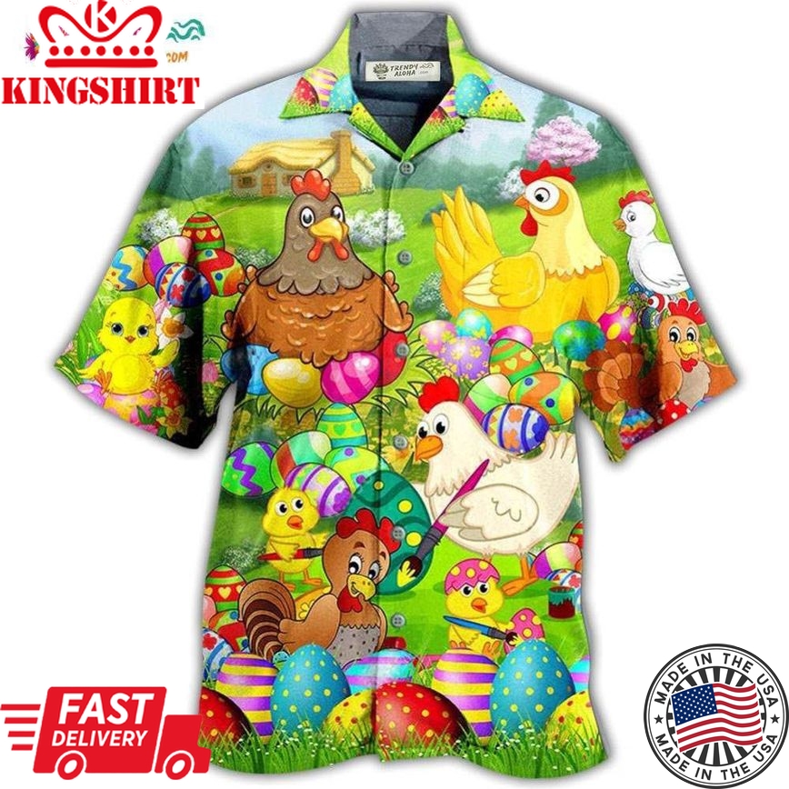 Chicken Easter Eggs So Cute Hawaiian Shirt