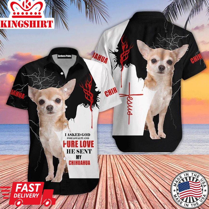 Chihuahua Dog Jesus Aloha Hawaiian Shirts For Men And For Women