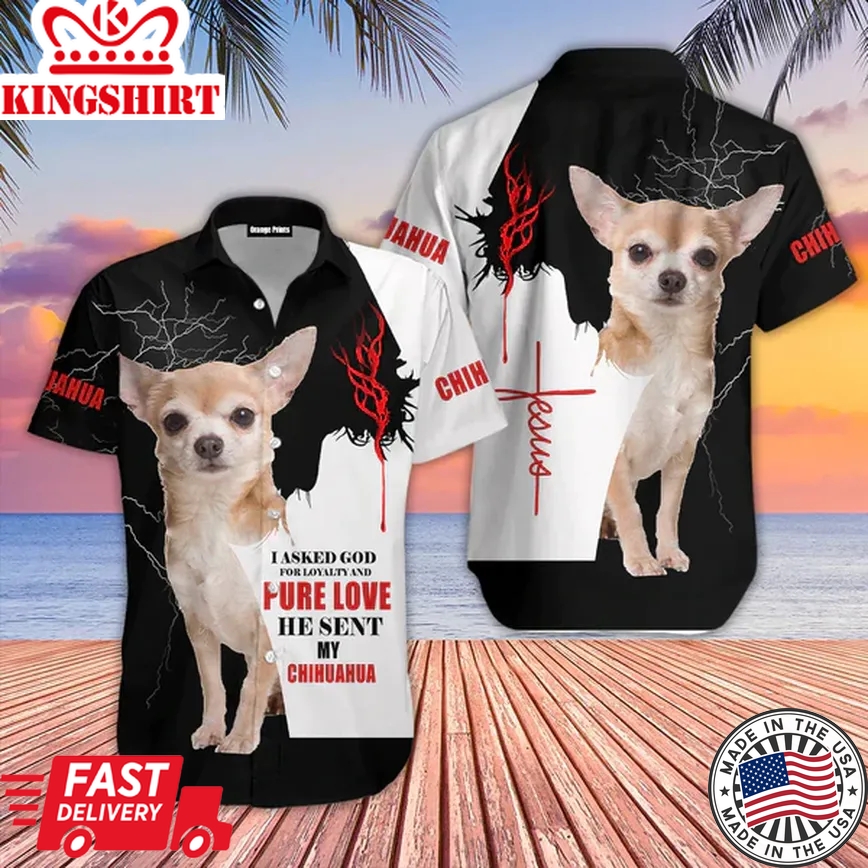 Chihuahua Dog Jesus Aloha Trendy Hawaiian Shirts For Men And Women