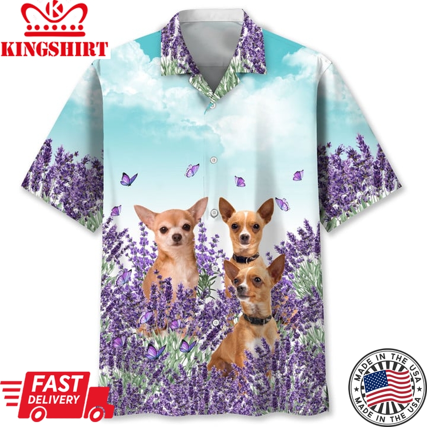 Chihuahua Lavender Hawaii Shirt