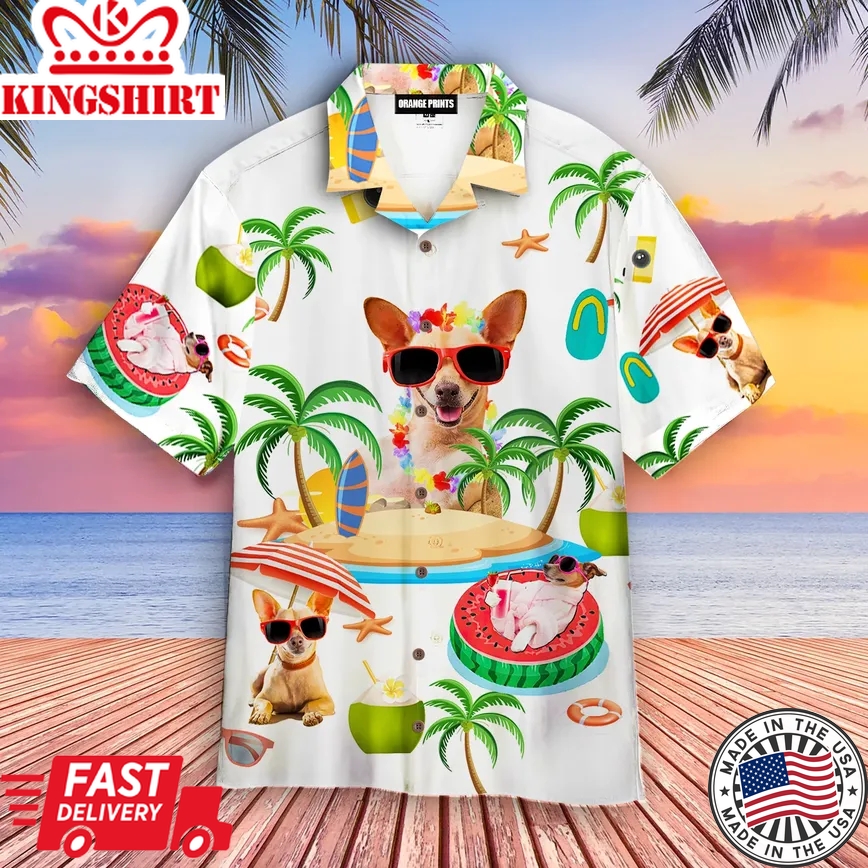 Chihuahua Trendy Hawaiian Shirt