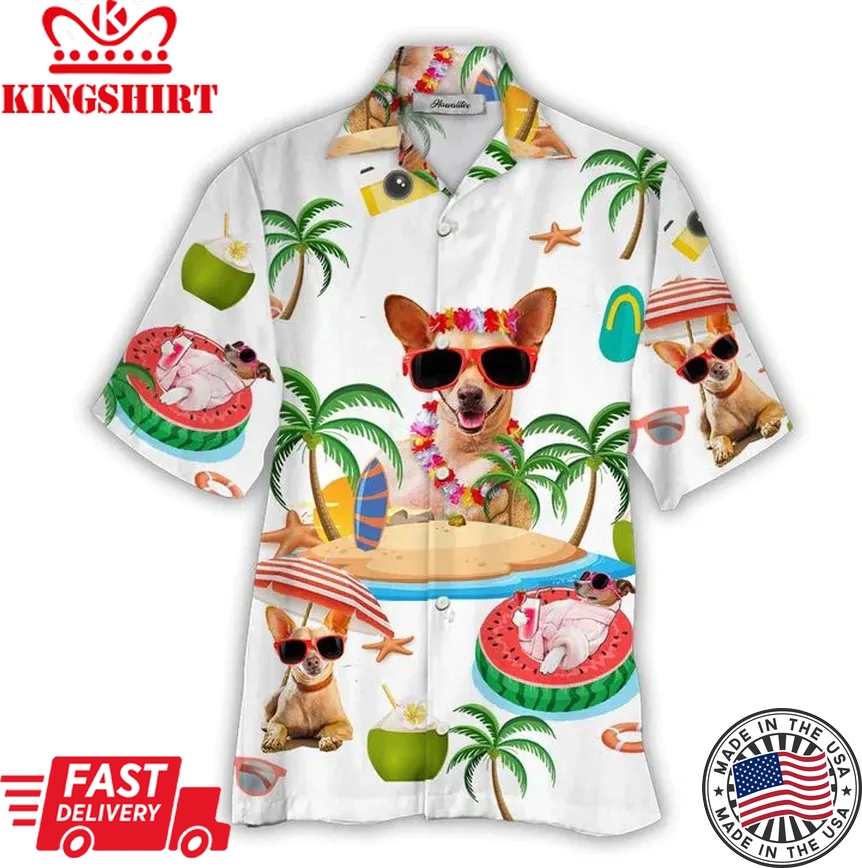 Chihuahua Trendy Hawaiian Shirt For, Gift For Dog Lovers