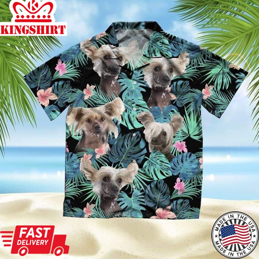 Chinese Cd Trendy Hawaiian Shirt, Dog Summer Leaves Trendy Hawaiian Shirt, Unisex Print Aloha Short Sleeve Casual Shirt Summer Gifts