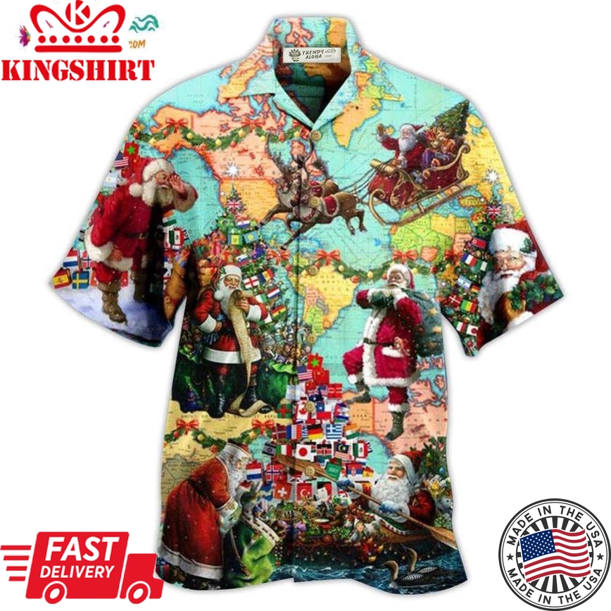 Chirstmas Love Santa Hawaiian Shirt