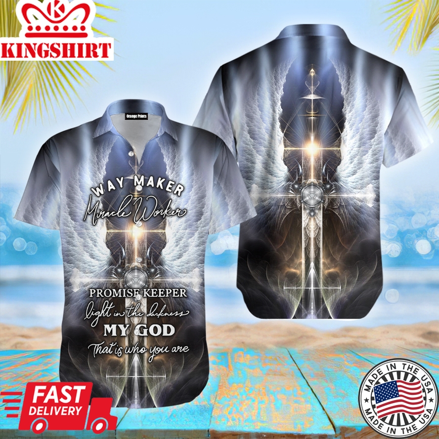 Christian Jesus Angle Wing Aloha Hawaiian Shirts For Men And Women |