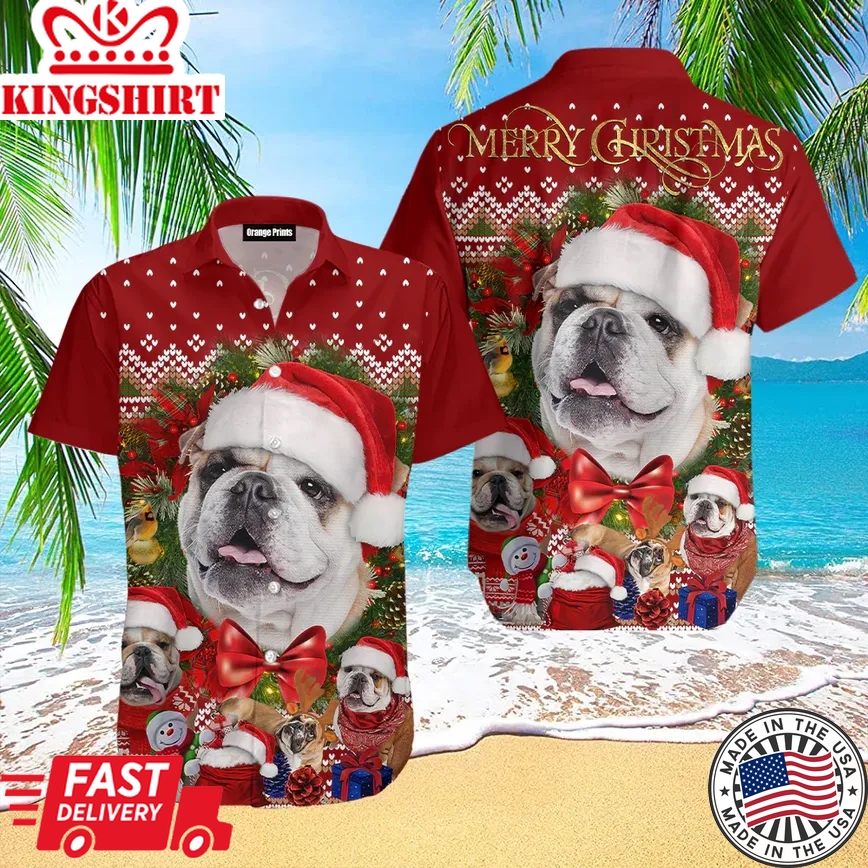 Christmas Begins With Bulldog Trendy Hawaiian Shirt For