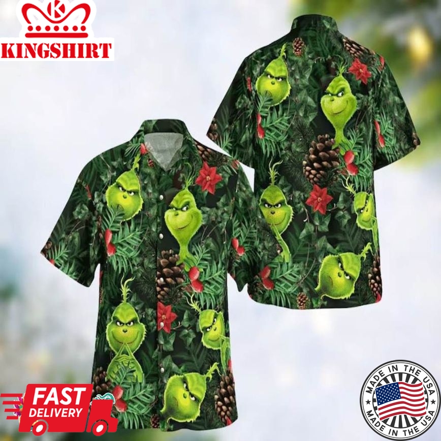 Christmas Grinch Hawaiian Shirt