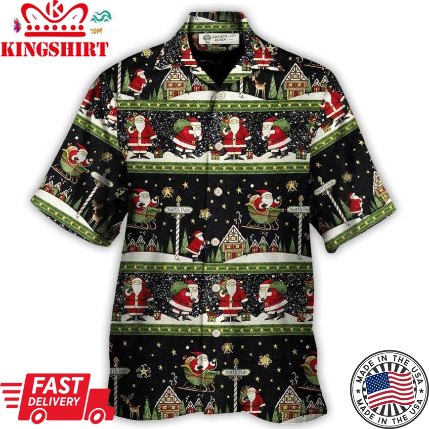 Christmas Santa Claus Big Night Hawaiian Shirt