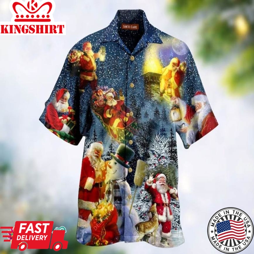 Christmas Santa Claus Hawaiian Shirt