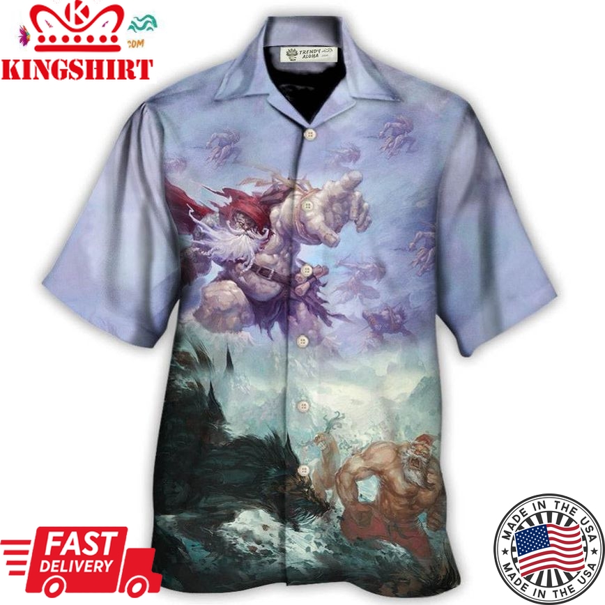 Christmas Santa Dark World Battle Hawaiian Shirt