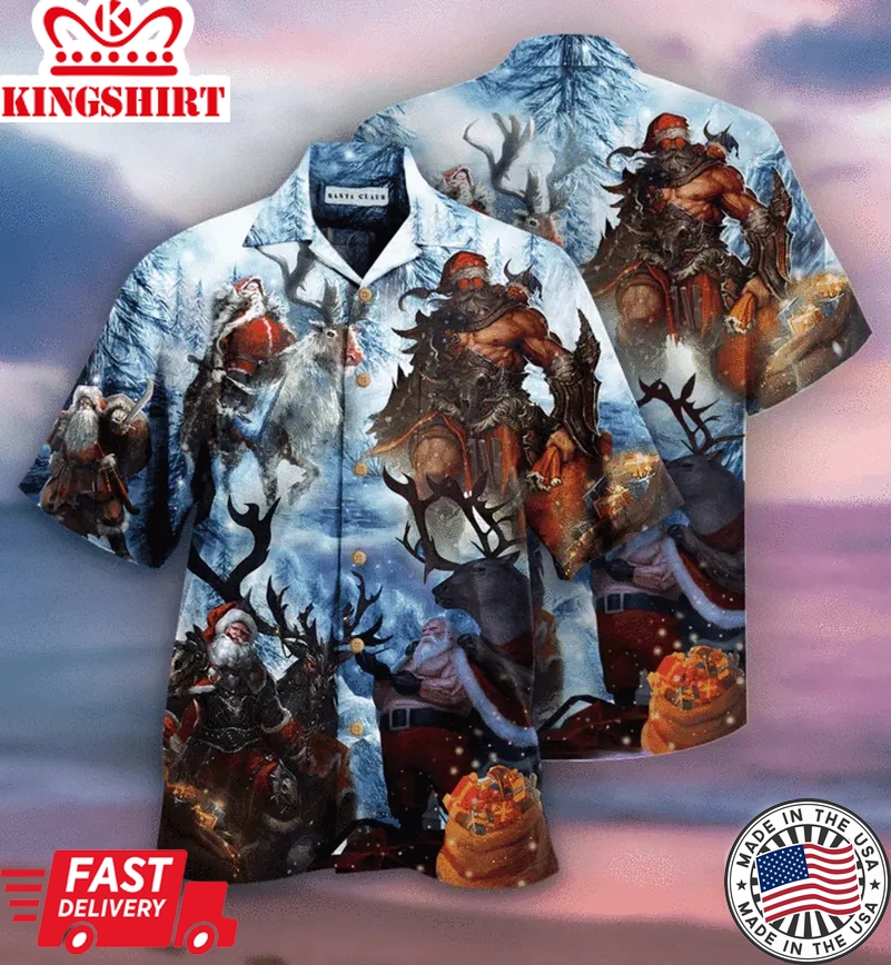 Christmas Stay Cool Santa Claus Trendy Hawaiian Shirt