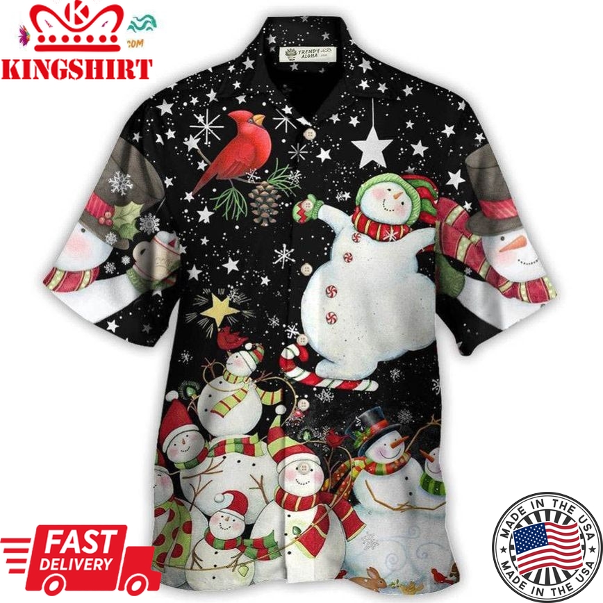 Christmas The World Of Christmas With Snowman Hawaiian Shirt