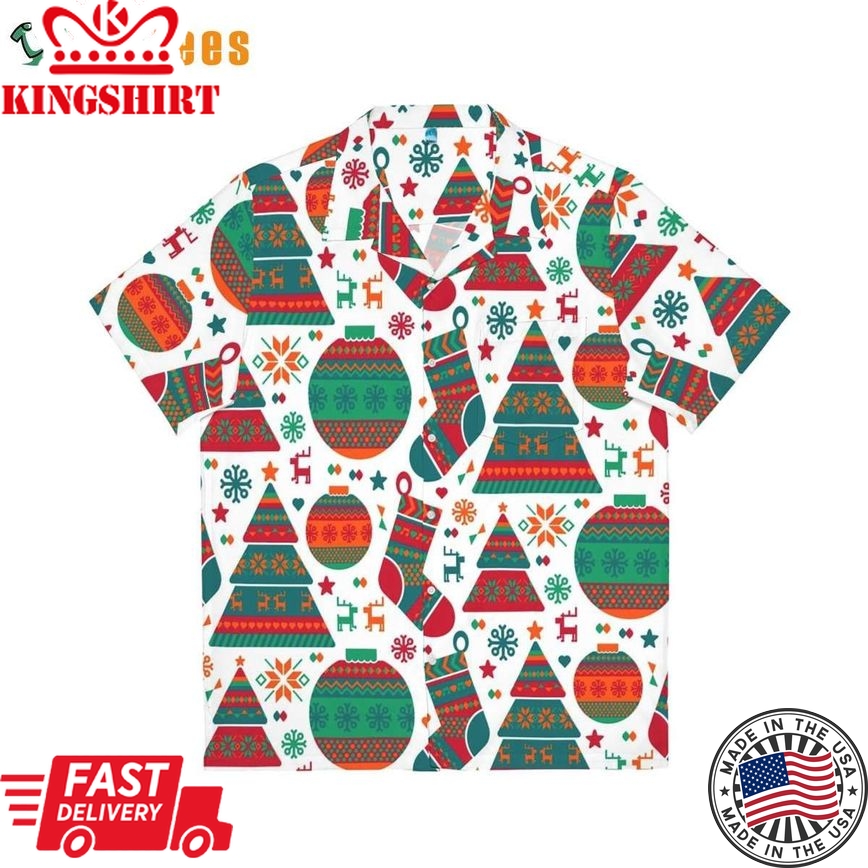 Christmas Tree And Deer, Xmas Trendy Hawaiian Shirt Perfect Gifts For Your Loved Ones