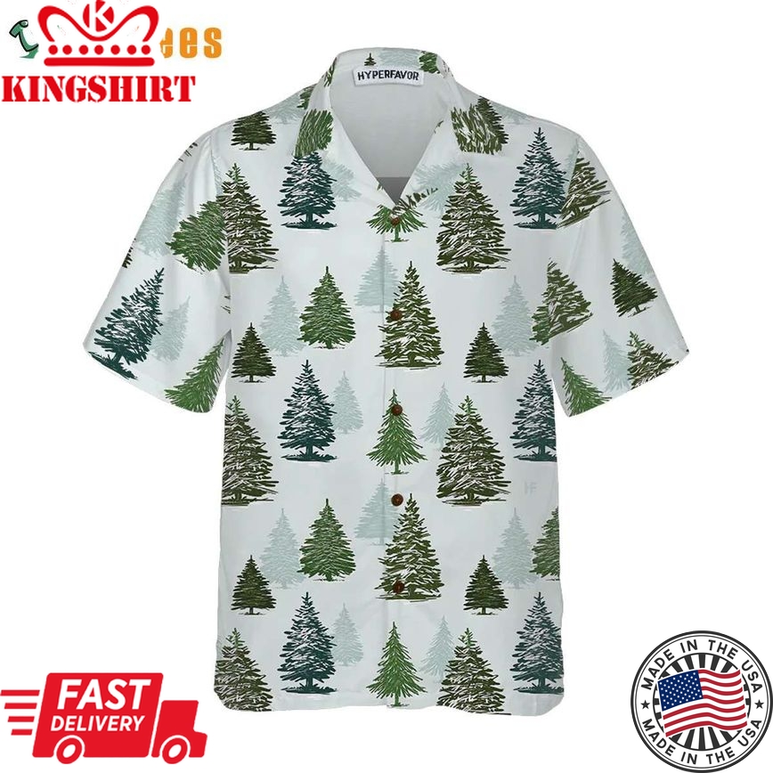 Christmas Tree Pattern Shirt, Christmas Trendy Hawaiian Shirt Perfect Gifts For Your Loved Ones