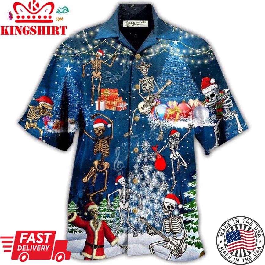 Christmas X-Raymas Skull Hawaiian Shirt