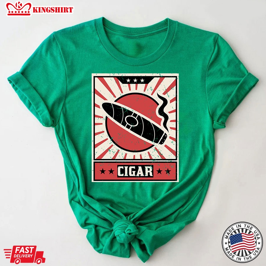 Cigar Retro Cigar Smoking Lovers T-Shirt