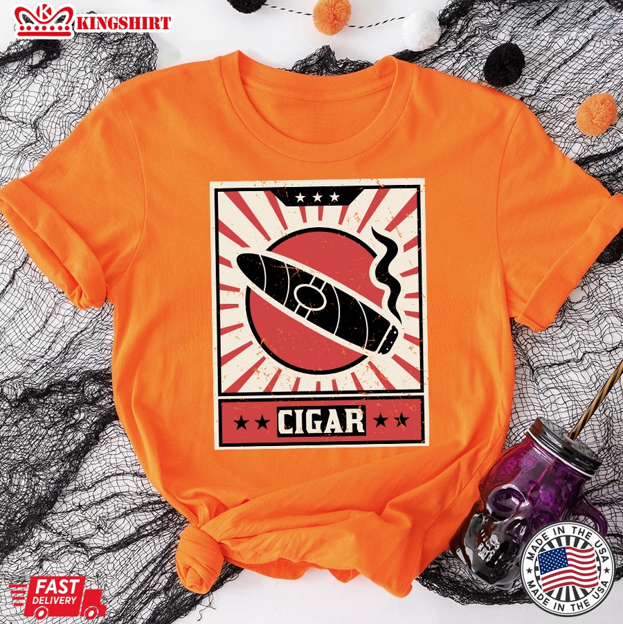 Cigar Retro Cigar Smoking Lovers T-Shirt