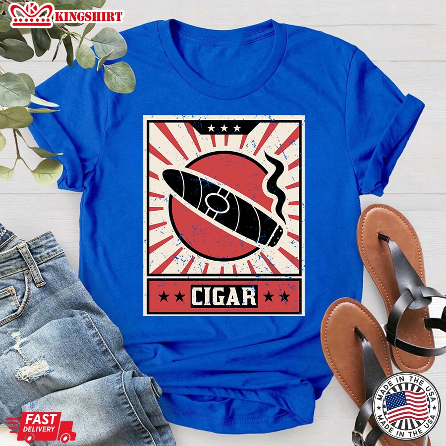 Cigar Retro Cigar Smoking Lovers T-Shirt