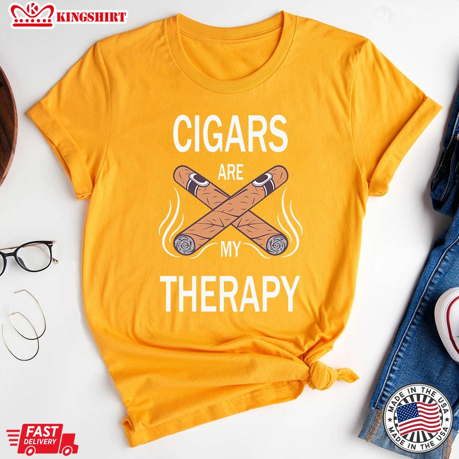 Cigars Are My Therapy Cigars Lover T-Shirt