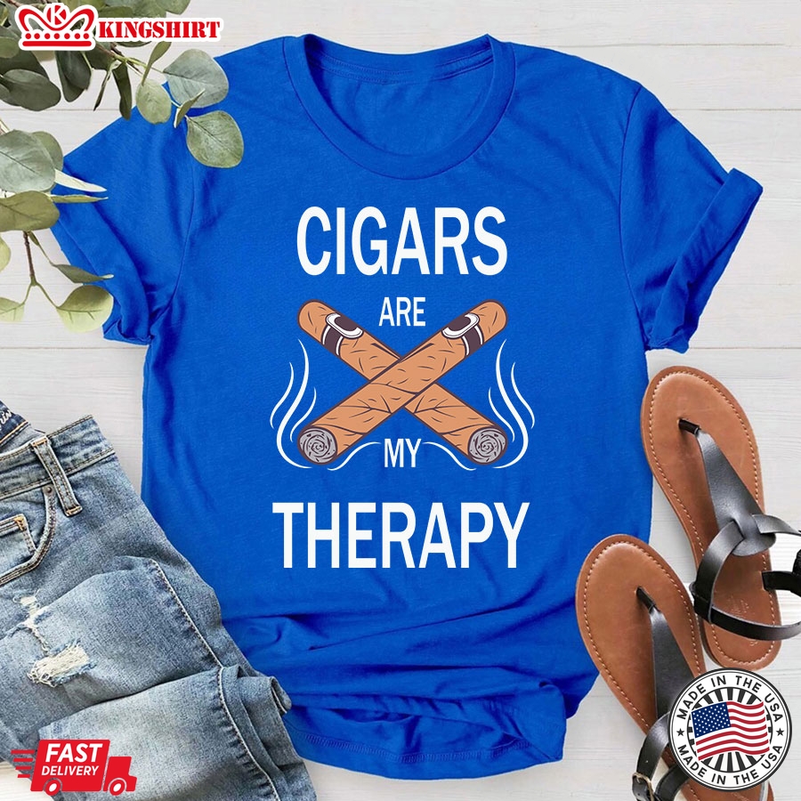 Cigars Are My Therapy Cigars Lover T-Shirt