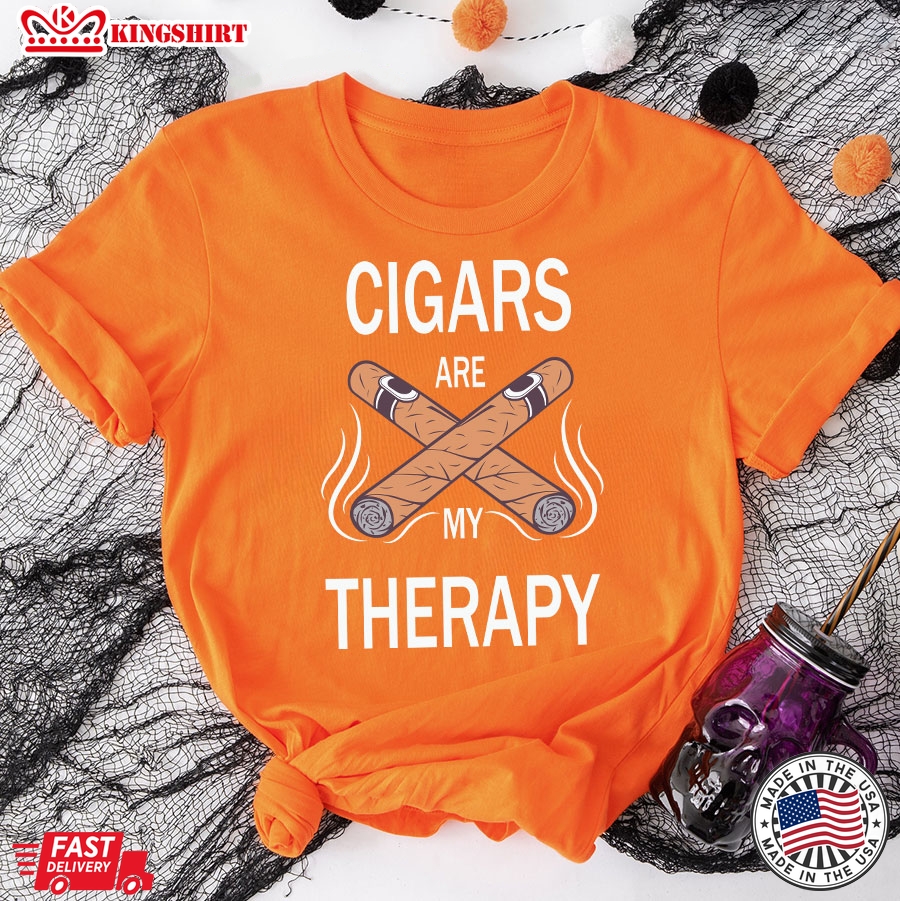 Cigars Are My Therapy Cigars Lover T-Shirt