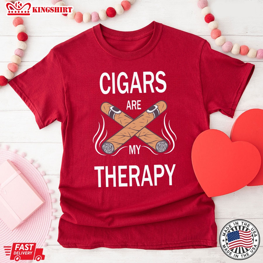 Cigars Are My Therapy Cigars Lover T-Shirt