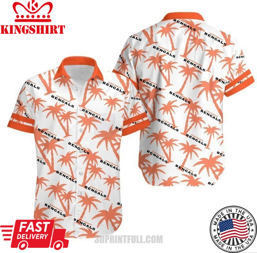 Cincinnati Bengals Coconut Tree NFL Gift For Fan Hawaii Shirt