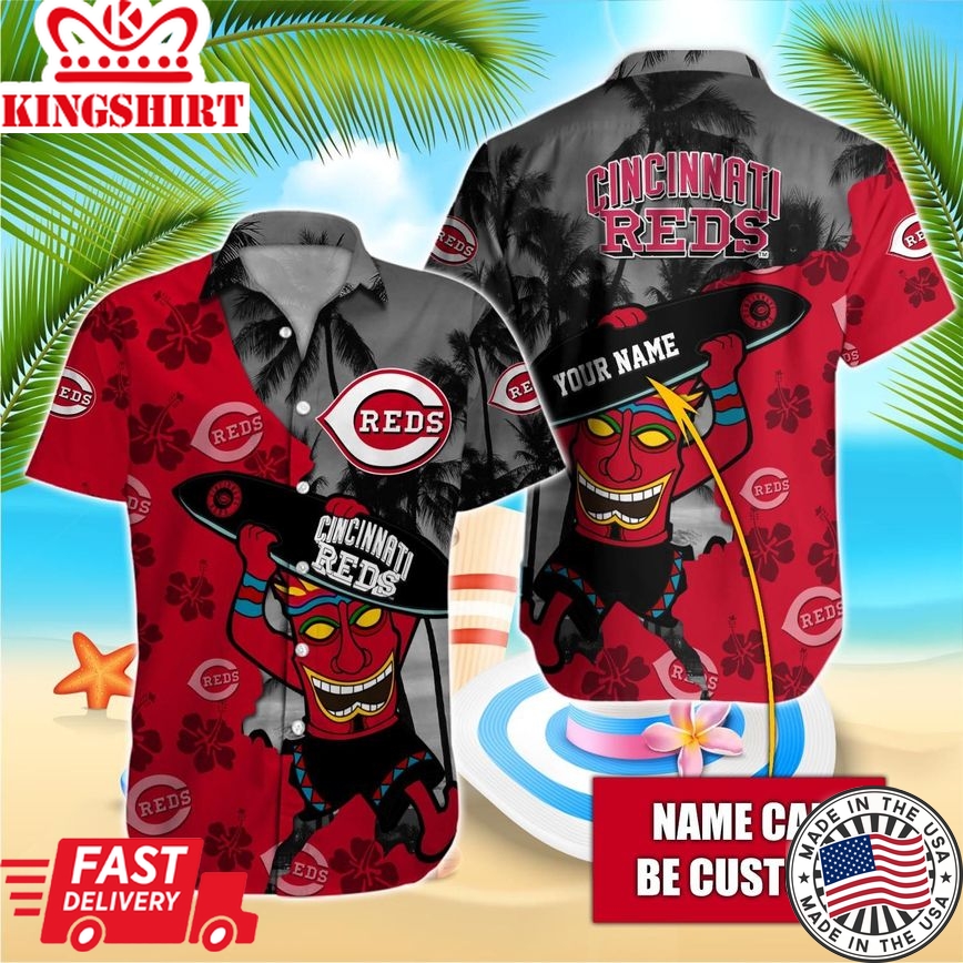 Cincinnati Reds Custom Name Aloha Vacation Shirt