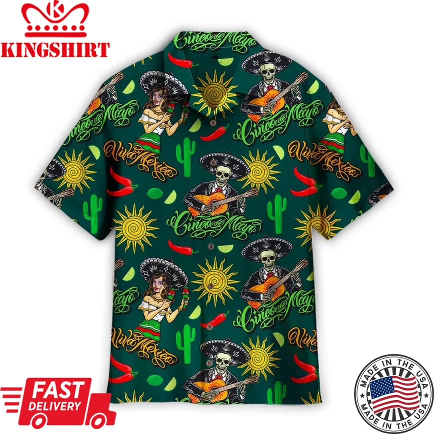 Cinco De Mayo Festival Trendy Hawaiian Shirt