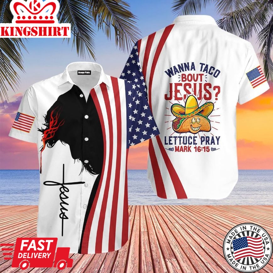 Cinco De Mayo Jesus Wanna Taco Aloha Hawaiian Shirts For Men & For Women |