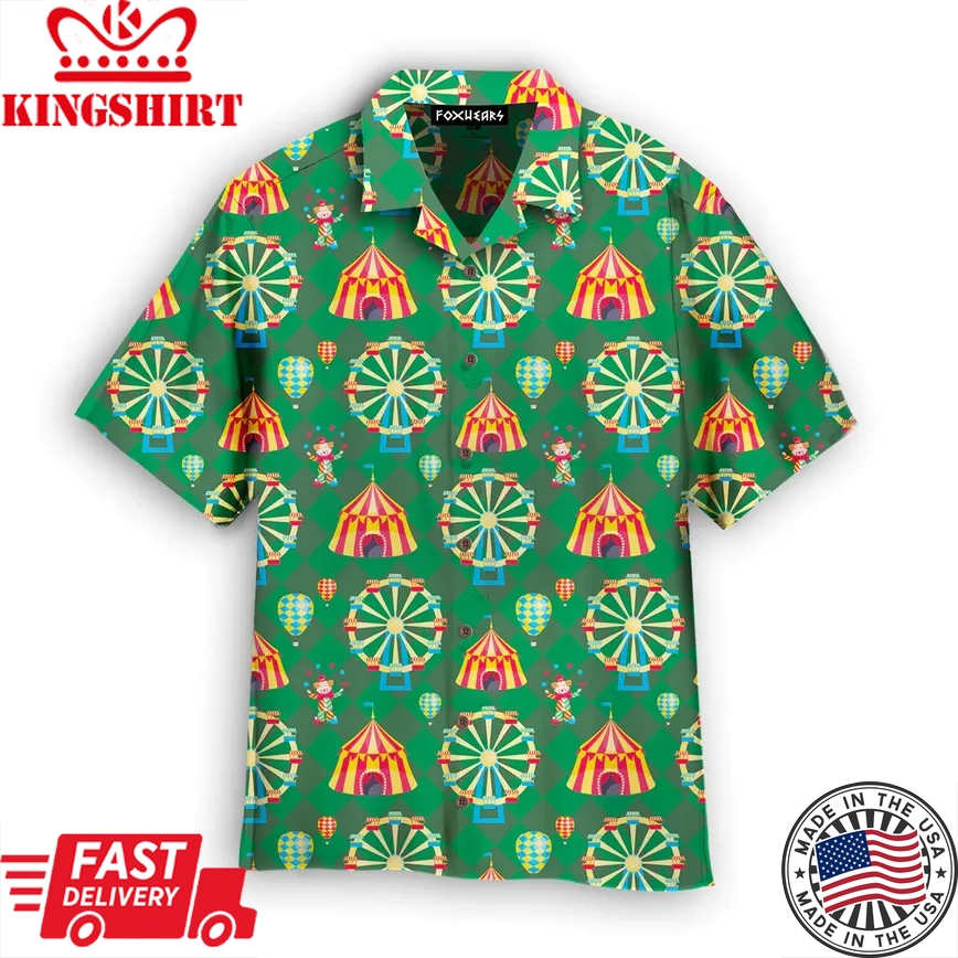 Circus Mysteries With Amazing Tent Trendy Hawaiian Shirt