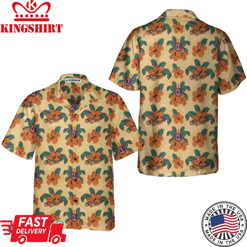 Cl Tropical Floral Hawaiian Shirt