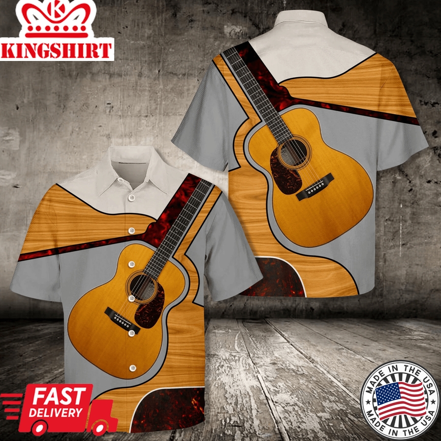 Classic Guitar Trendy Hawaiian Shirt