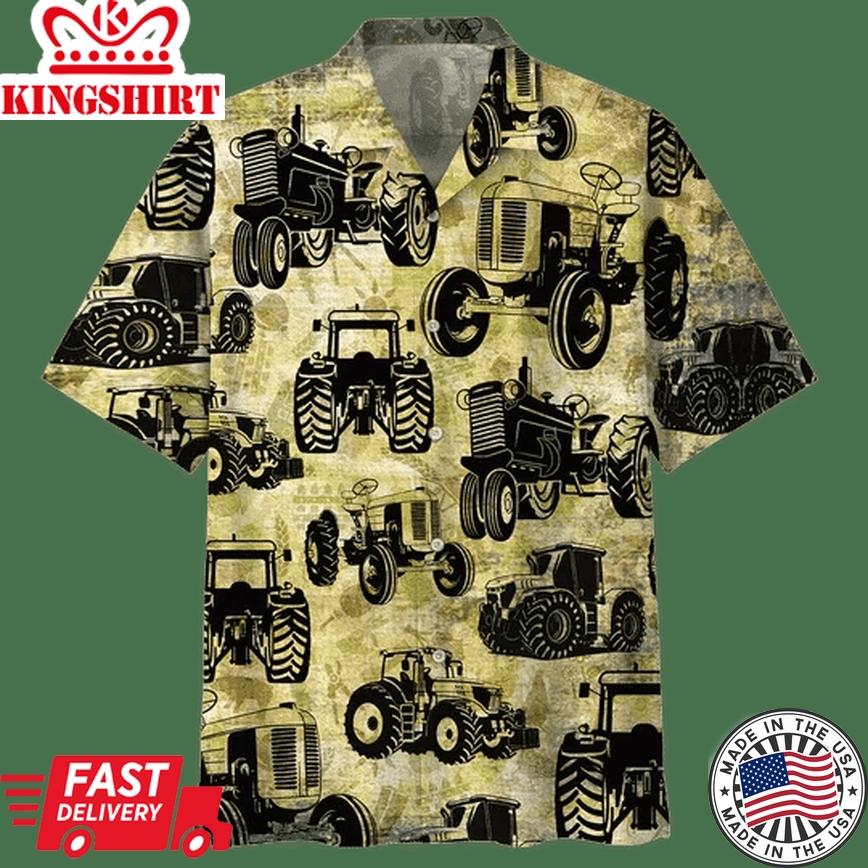 Classic Tractor Trendy Hawaiian Shirt, Tractor Shirt Men, Tractor Supply Trendy Hawaiian Shirts