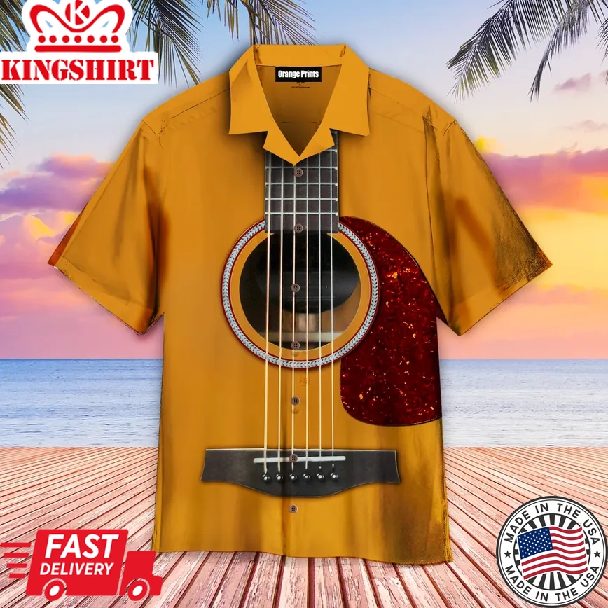 Classical Guitar Music Trendy Hawaiian Shirt Aloha Shirt