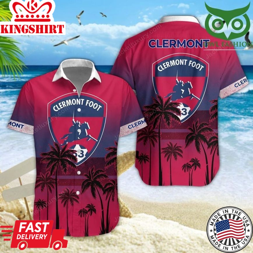 Clermont Foot 63 Palm Tree Trendy Hawaiian Shirt Aloha Shirt