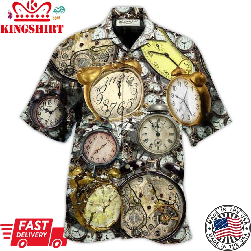 Clock Good Morning Ringing Classic Alarm Hawaiian Shirt