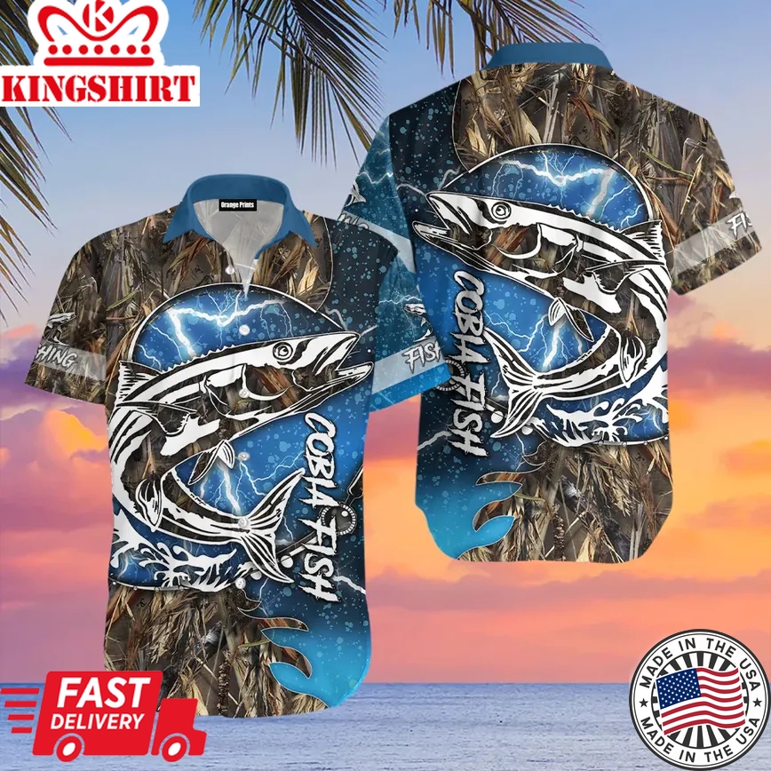 Cobia Fishing Trendy Hawaiian Shirt For