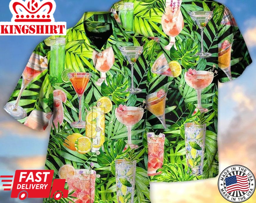 Cocktail Classy Tropical Summer, Beach Party Matching Shirt For Men/Women, Gift For Summer, Gifts For Bachelor Party, Hawaiian Set Gift.