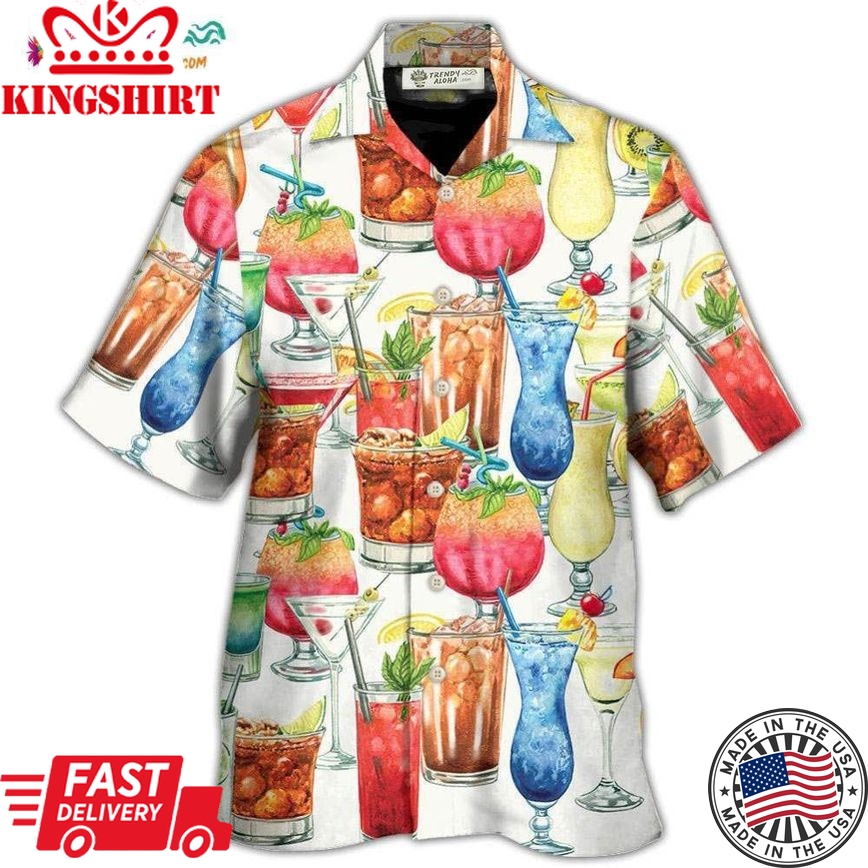 Cocktail Packed Born To Drink Hawaiian Shirt