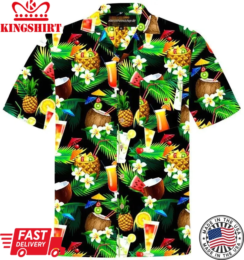 Cocktails Trendy Hawaiian Shirt