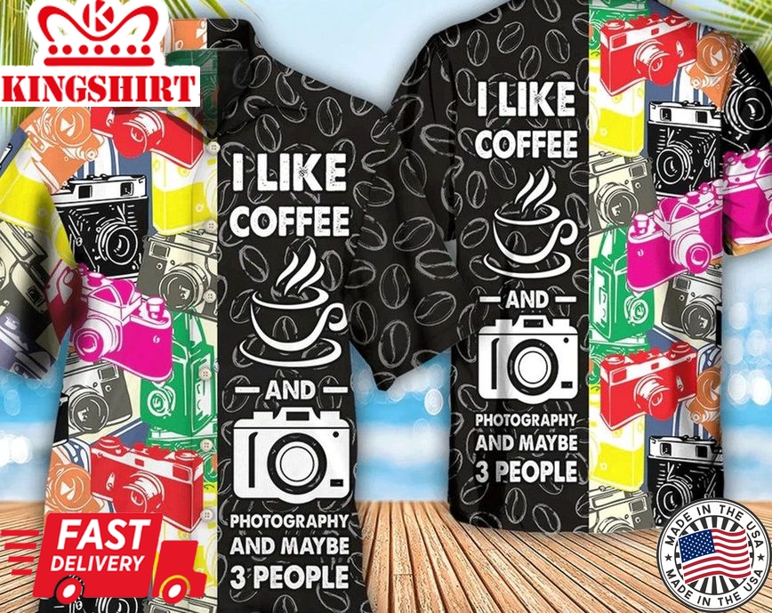 Coffee I Like Coffee And Photography -Trendy Hawaiian Shirt, Beach Party Matching Shirt For Men/Women, Hawaiian Set Gift, Hawaii Shirt Party Summer